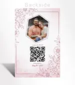 Blush Floral Photo Wedding Invitation - Image 2