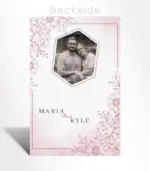 Blush Floral Photo Wedding Invitation - Image 4