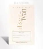 Champagne Texture Save the Date Card - Image 3