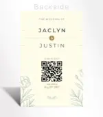 Ivory Botanical Minimal Wedding Invitation - Image 2