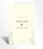 Ivory Botanical Minimal Wedding Invitation - Image 4