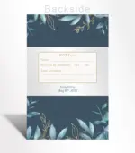 Midnight Botanical Wedding Invitation - Image 3