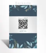 Midnight Botanical Wedding Invitation - Image 2