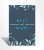 Midnight Botanical Wedding Invitation - Image 4