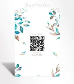 Azure Leaves Save the Date Invitation - Image 2