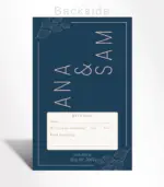 Midnight Minimalist Wedding Invitation - Image 3