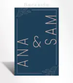 Midnight Minimalist Wedding Invitation - Image 4