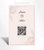 Blush Floral Save the Date Invitation - Image 2