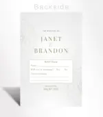 Modern Gold Line Wedding Invitation - Image 3