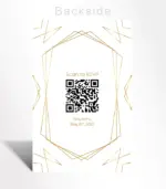 Golden Geometric Wedding Invitation - Image 2