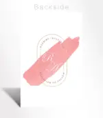 Blush Brushstroke Monogram Wedding Invitation - Image 4