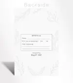 Classic Monochrome Wedding Invitation - Image 3