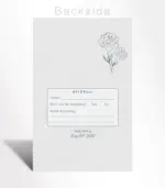 Modern Sketch Floral Wedding Invitation - Image 3