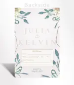 Sage Botanical Classic Wedding Invitation - Image 3
