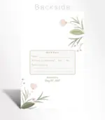 Soft Blossom Minimal Wedding Invitation - Image 3