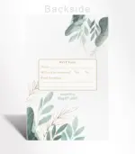 Sage Leaf Minimal Wedding Invitation - Image 3