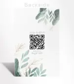 Sage Leaf Minimal Wedding Invitation - Image 2