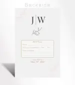 Elegant Monogram Minimalist Wedding Invitation - Image 3