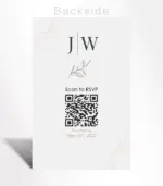 Elegant Monogram Minimalist Wedding Invitation - Image 2