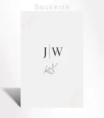 Elegant Monogram Minimalist Wedding Invitation - Image 4