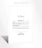 Modern Monogram Wedding Invitation - Image 3