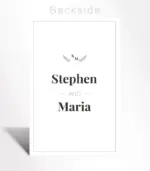 Modern Monogram Wedding Invitation - Image 4