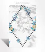 Midnight Diamond Floral Wedding Invitation - Image 4