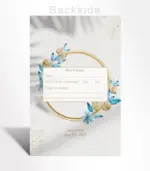 Golden Floral Circle Save the Date - Image 2