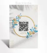 Golden Floral Circle Save the Date - Image 3