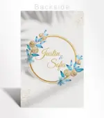 Golden Floral Circle Save the Date - Image 4