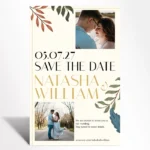 Elegant Botanical Photo Save the Date