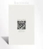 Blush Floral Wreath Save the Date - Image 2