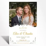Elegant Photo Frame Save the Date