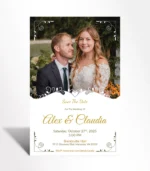 Elegant Photo Frame Save the Date