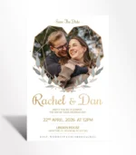 Golden Heart Photo Save the Date