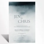 Midnight Mist Wedding Invitation