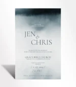 Midnight Mist Wedding Invitation