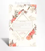 Rose Gold Diamond Wedding Invitation - Image 3