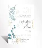 Eucalyptus Grace Save the Date Card