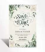 Enchanted Eucalyptus Save the Date Card