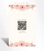 Blush Peony Save the Date Card - Image 2