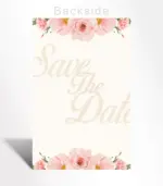 Blush Peony Save the Date Card - Image 4