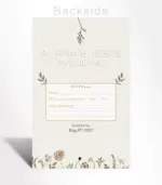 Rustic Wildflower Save the Date Card - Image 3