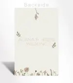 Rustic Wildflower Save the Date Card - Image 4