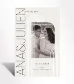 Modern Arch Photo Save the Date Card