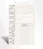 Modern Arch Photo Save the Date Card - Image 3