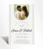 Elegant Arch Photo Save the Date Card