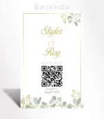 Eucalyptus Gold Wedding Invitation - Image 2