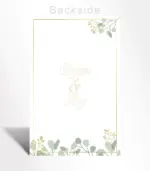 Eucalyptus Gold Wedding Invitation - Image 4