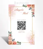 Blush Rose Gold Wedding Invitation - Image 2